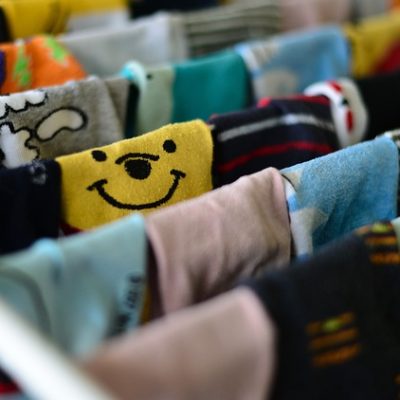 An array of colorful socks